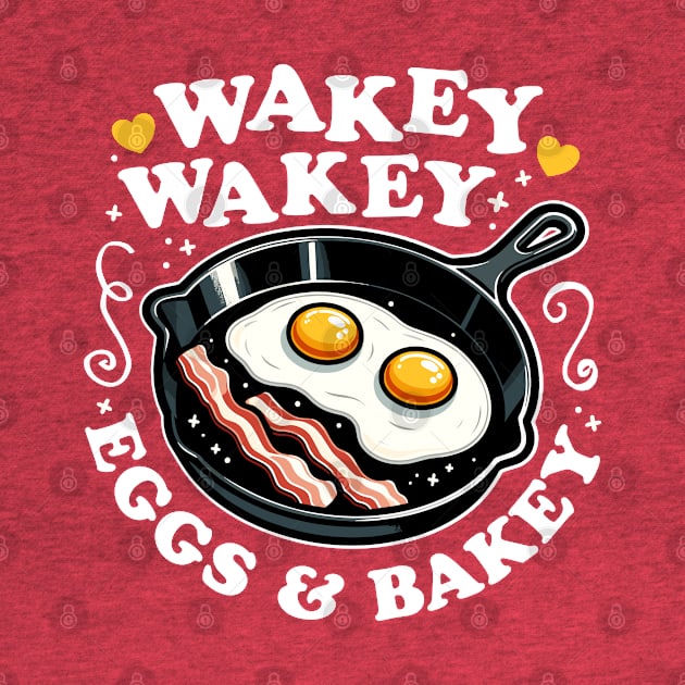 Wakey Wakey Eggs & Bakey Cute Breakfast by DetourShirts